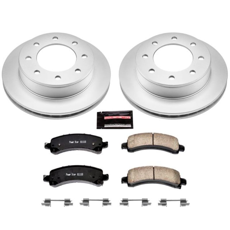 Power Stop 03-17 Chevrolet Express 2500 Rear Z17 Evolution Geomet Coated Brake Kit Brake Kits - Performance Blank PowerStop