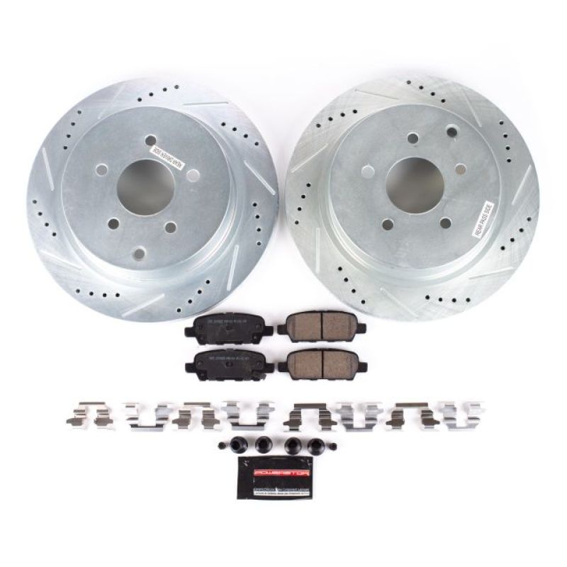 Power Stop 03-12 Infiniti FX35 Rear Z23 Evolution Sport Brake Kit Brake Kits - Performance D&S PowerStop