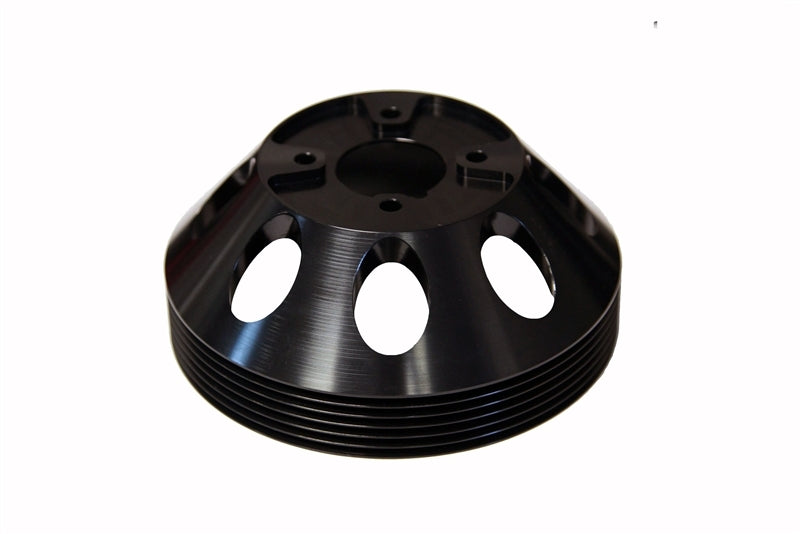 Torque Solution Lightweight Water Pump Pulley (Black): Hyundai Genesis Coupe 3.8 2010+ Pulleys - Crank, Underdrive Torque Solution