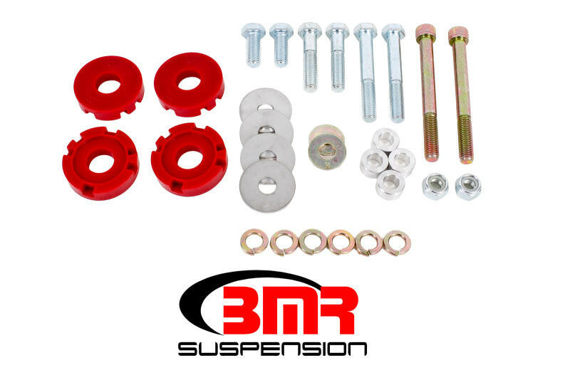 BMR 15-17 S550 Mustang Differential Lockout Bushing Kit (Polyurethane) - Red Differential Bushings BMR Suspension