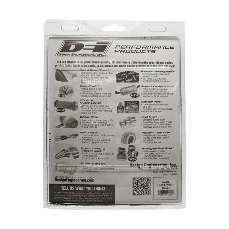 DEI Hub and Rotor Cover Thermal Sleeves DEI
