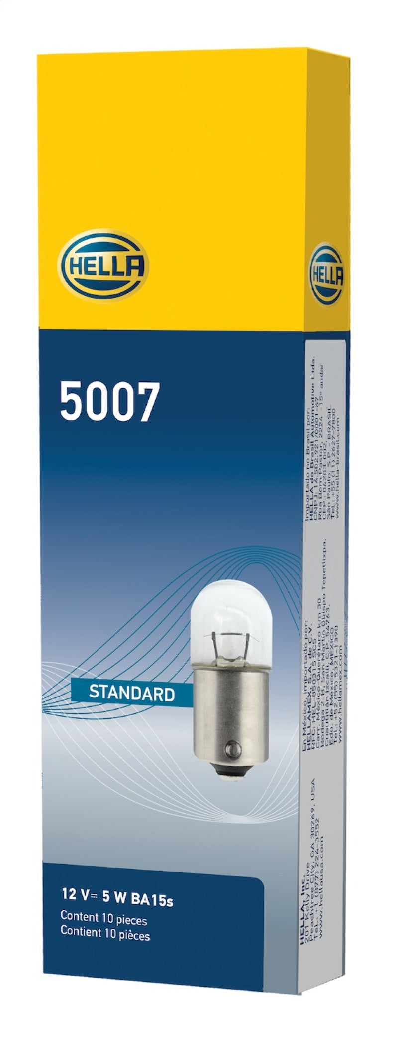 Hella Bulb 5007 12V 5W BA15s B6 Bulbs Hella