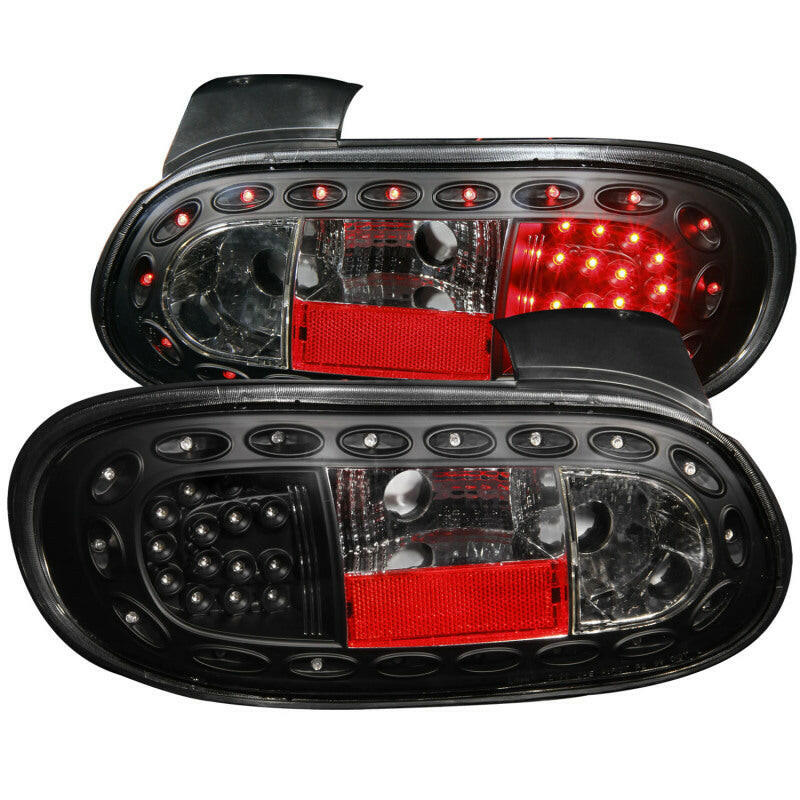 ANZO 1998-2005 Mazda Miata LED Taillights Black Tail Lights ANZO
