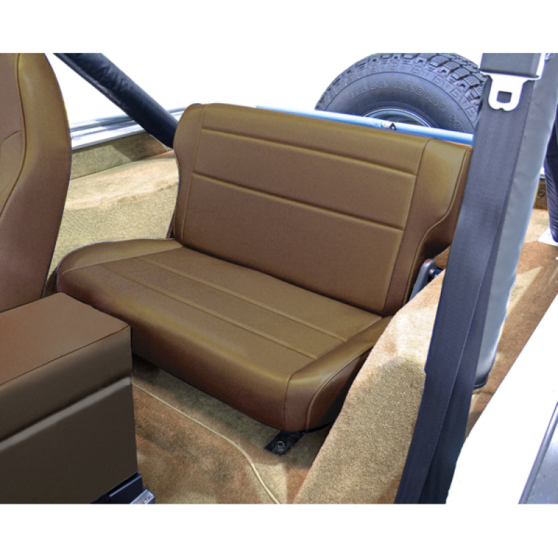Rugged Ridge Fold & Tumble Rear Seat Spice 76-95 Jeep CJ / Jeep Wrangler Seat Releases Rugged Ridge