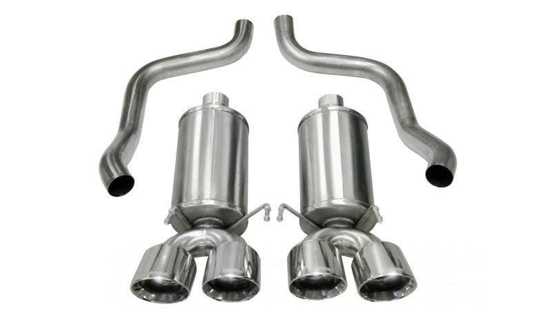 Corsa 2009-2013 Chevrolet Corvette C6 6.2L V8 Polished Xtreme Axle-Back Exhaust Axle Back CORSA Performance