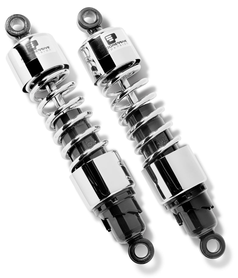 Progressive Cruiser 412 Series Shocks 11.0in - Chrome Shocks and Struts Progressive