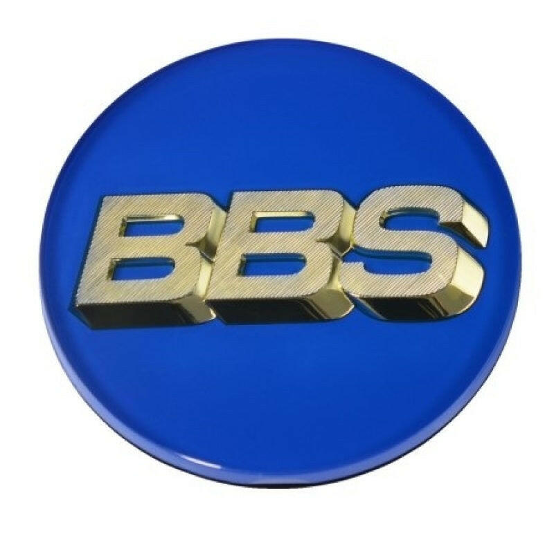 BBS Center Cap 70.6mm Blue/Gold (3-Tab) Wheel Center Caps BBS