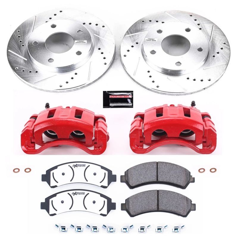 Power Stop 97-05 Chevrolet Blazer Front Z36 Truck & Tow Brake Kit w/Calipers Brake Kits - Performance D&S PowerStop