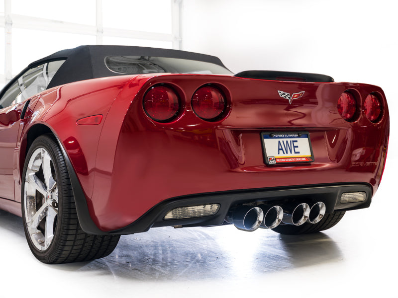AWE Tuning 09-13 Chevrolet Corvette 6.2L Touring Edition Axle-Back Exhaust w/ Chrome Silver Tips Axle Back AWE Tuning