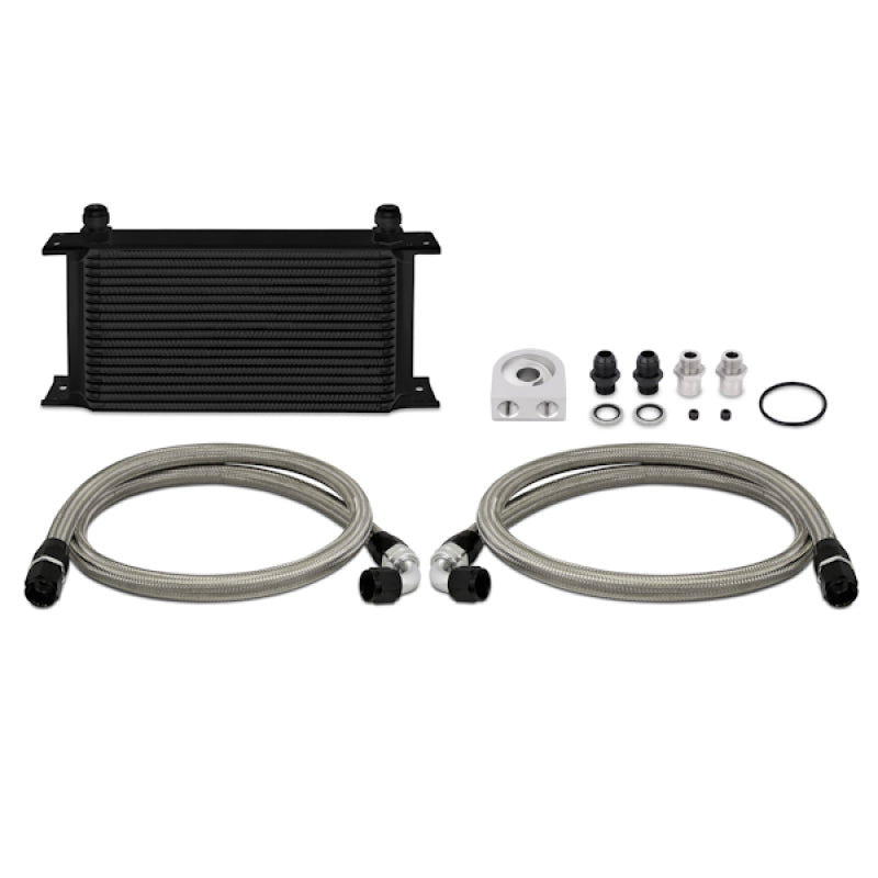 Mishimoto Universal 19 Row Oil Cooler Kit - Black Oil Coolers Mishimoto