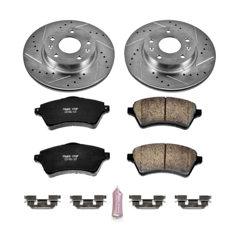Power Stop 02-05 Land Rover Freelander Front Z23 Evolution Sport Brake Kit Brake Kits - Performance D&S PowerStop