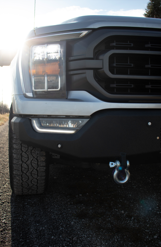 Fishbone Offroad 2021+ Ford F150 Front Bumper - Black Bumpers - Steel Fishbone Offroad