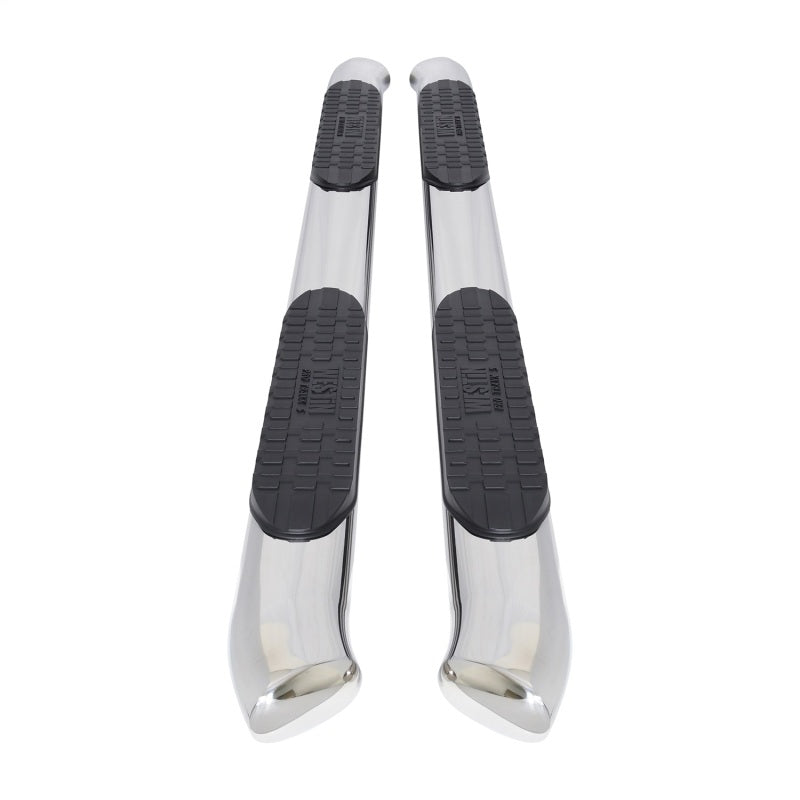 Westin 2005-2017 Toyota Tacoma Double Cab PRO TRAXX 5 Oval Nerf Step Bars - SS Nerf Bars Westin