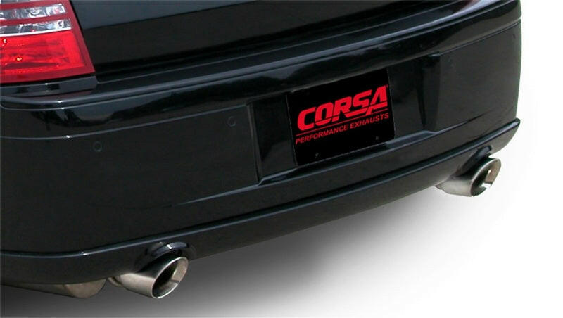 Corsa 2005-2010 Dodge Charger No Towing Hitch SRT-8 6.1L V8 Polished Xtreme Cat-Back Exhaust Catback CORSA Performance