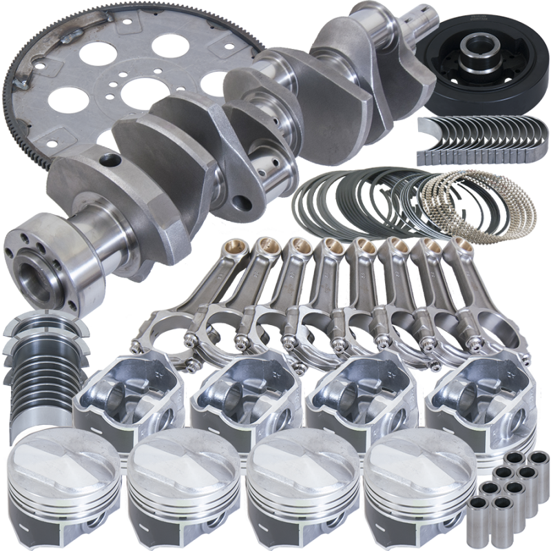 Eagle Chevy 454 1Pc 4.000in Crank 6.135in I-Beam Rods 4.310in Pistons 168 Tooth FP Balanced Assembly Rotating Assemblies Eagle