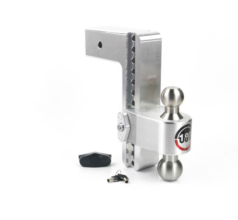 Weigh Safe 180 Hitch 10in Drop Hitch & 3in Shank (10K/21K GTWR) - Aluminum Hitch Ball Mounts Weigh Safe