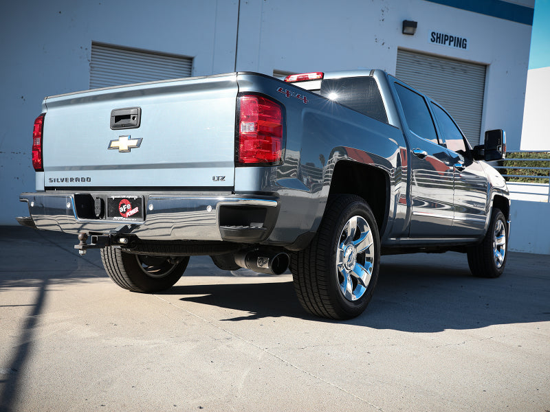 aFe Apollo GT Series 4in 409SS Cat Back Exh System w/Blk Tip 14-18 GM Silverado/Sierra 1500 V8-6.2L Catback aFe