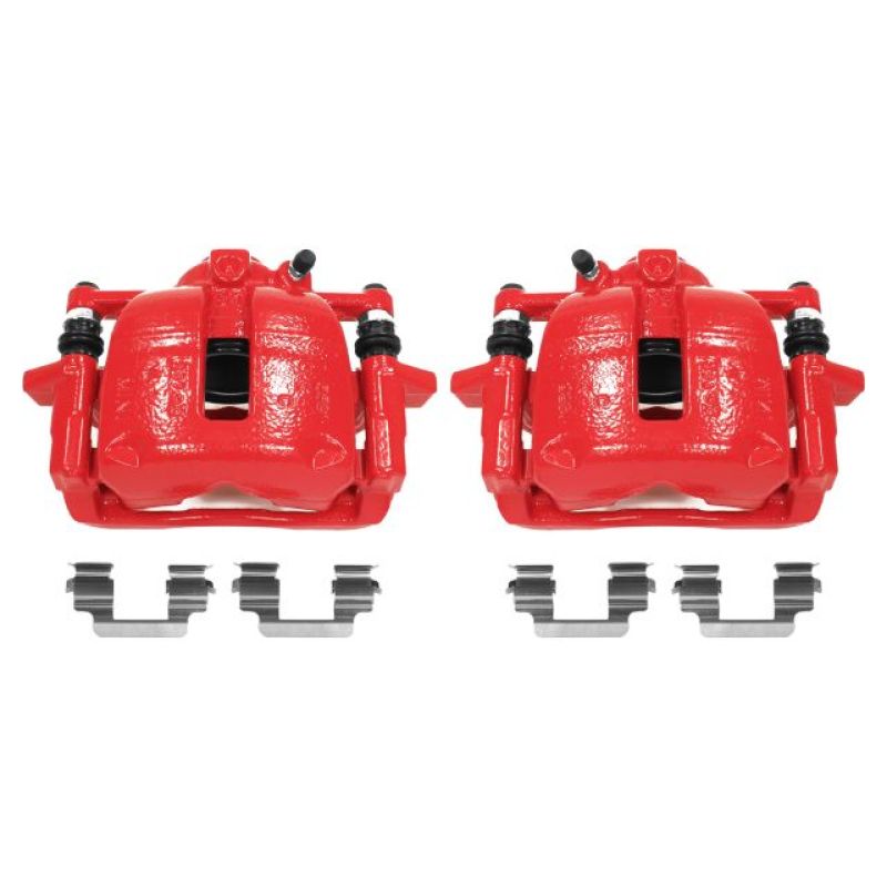 Power Stop 07-16 Mini Cooper Front Red Calipers w/Brackets - Pair Brake Calipers - Perf PowerStop