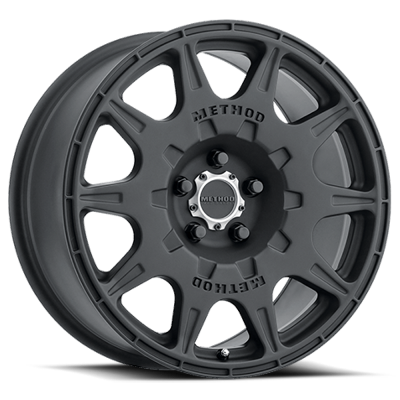Method MR502 RALLY 17x8 +38mm Offset 5x4.5 67.1mm CB Matte Black Wheel Wheels - Cast Method Wheels