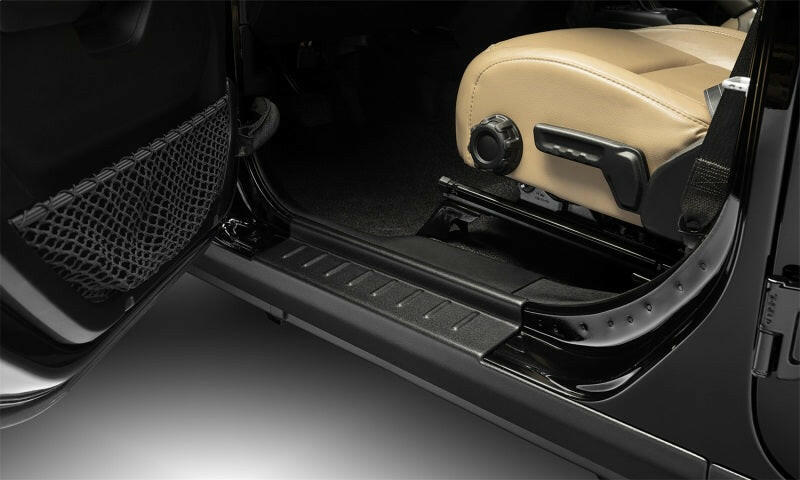 Bushwacker Jeep Wrangler JL Trail Armor Rocker Panel and Sill Plate Cover- Black Body Armor & Rock Rails Bushwacker