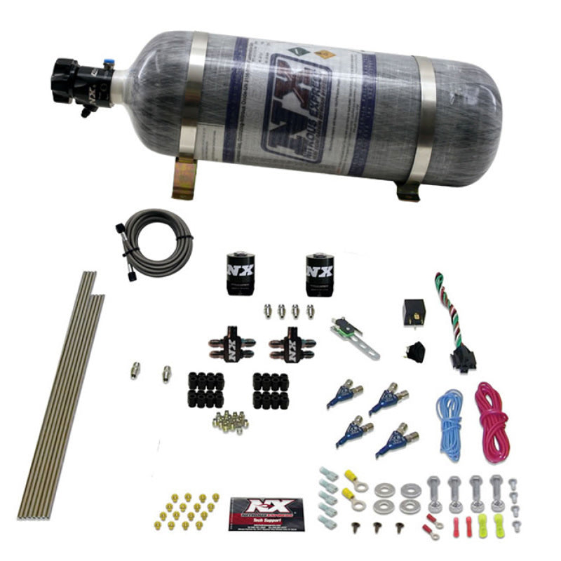 Nitrous Express 4 Cyl Gas (100-250HP) Nitrous Kit w/Composite Bottle Nitrous Systems Nitrous Express