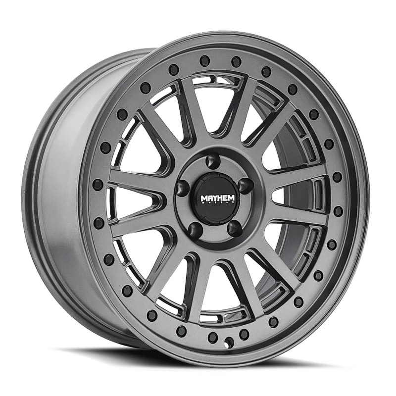 Mayhem 8305 Compass 15x7 / 5x100 BP / 15mm Offset / mm Hub Matte Gunmetal Wheel Wheels - Cast Mayhem