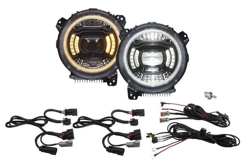 Diode Dynamics 18-23 Jeep JL Wrangler Elite Max LED Headlamps Light Accessories and Wiring Diode Dynamics