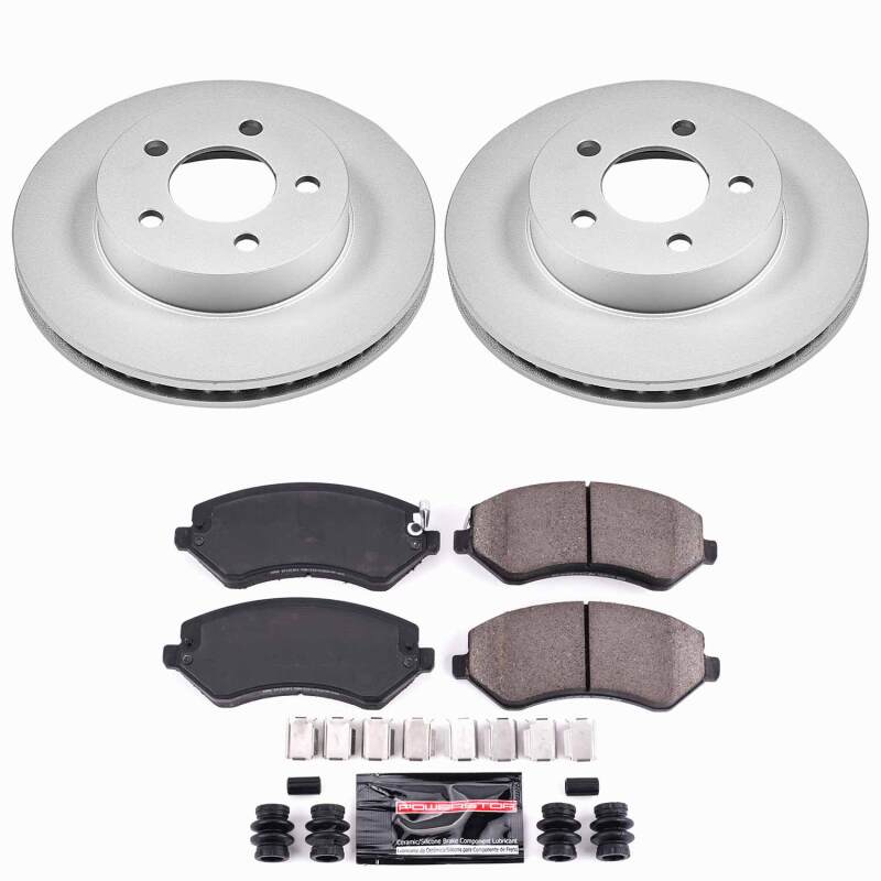 Power Stop 02-07 Jeep Liberty Front Z23 Coated Brake Kit Brake Kits - Performance D&S PowerStop