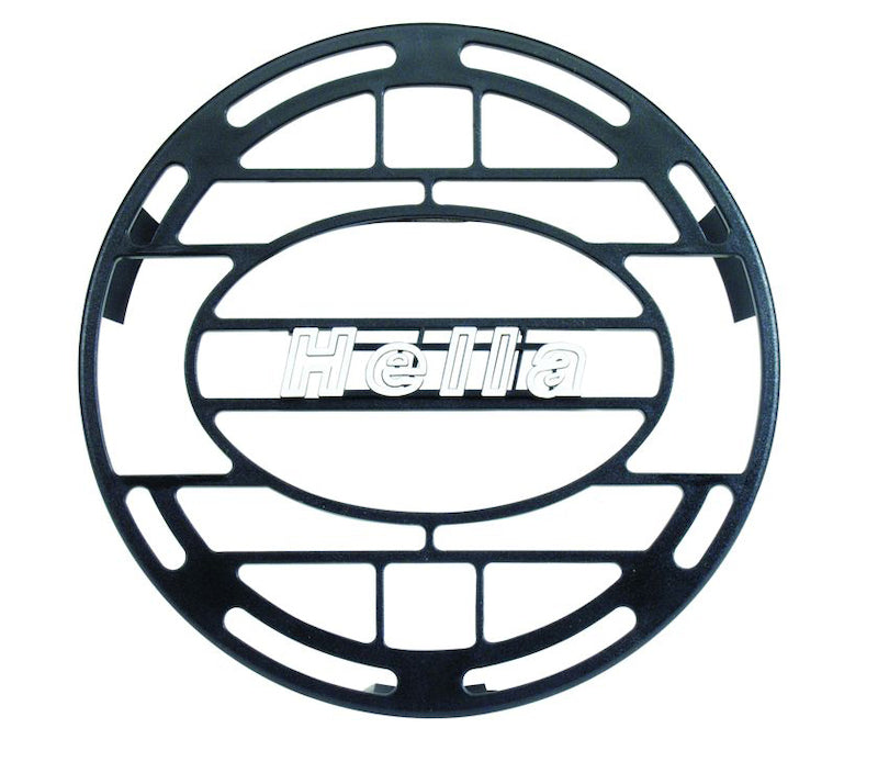 Hella Stone Shield Round Plastic Black Hella Logo Light Cover Light Covers and Guards Hella