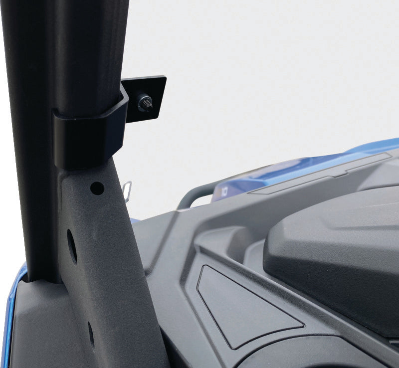 QuadBoss 16-22 Can-Am Defender HD10 Windbreak Folding Windshield Windshields QuadBoss