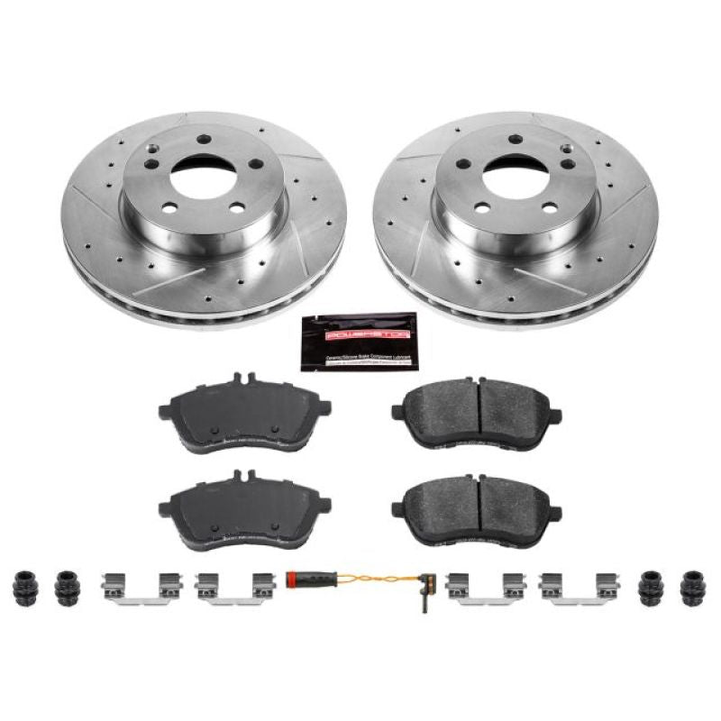 Power Stop 12-15 Mercedes-Benz C250 Front Z23 Evolution Sport Brake Kit Brake Kits - Performance D&S PowerStop