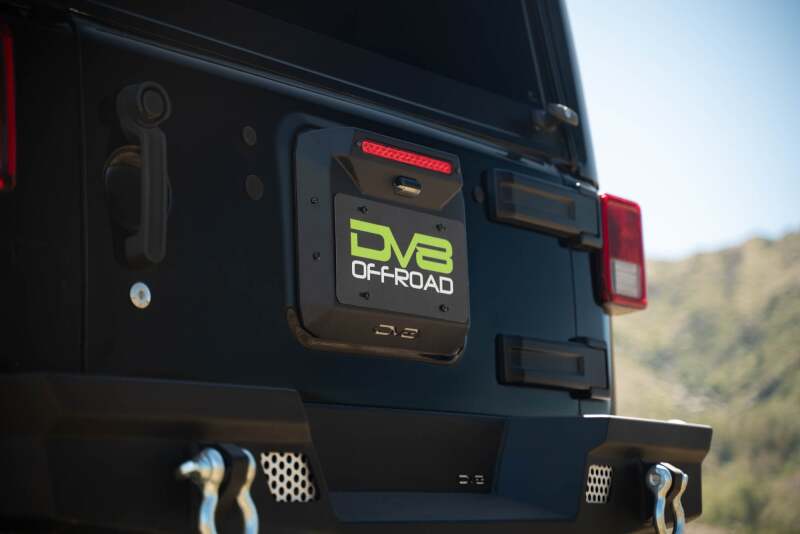 DV8 Offroad 07-18 Jeep Wrangler JK Spare Tire Delete Brackets DV8 Offroad