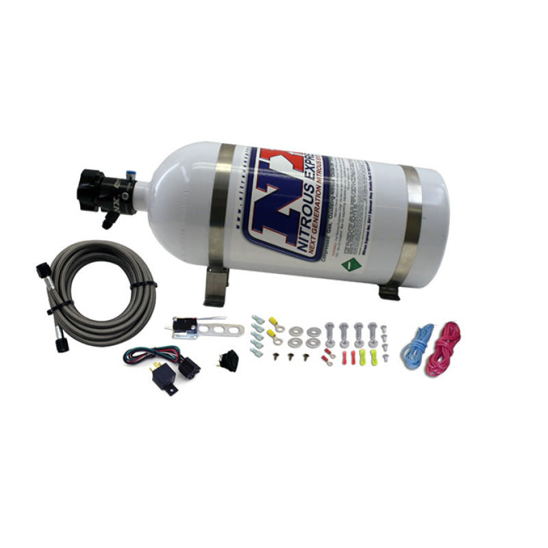Nitrous Express 8 Cyl Nozzle System Complete (Incl 10lb Bottle Brackets Feedline & Elec) Nitrous Systems Nitrous Express