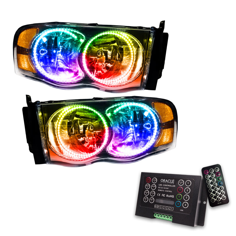 Oracle 02-05 Dodge Ram SMD HL - ColorSHIFT w/ 2.0 Controller Headlights ORACLE Lighting