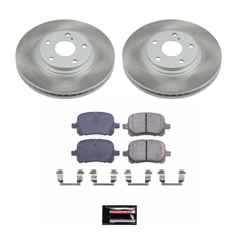 Power Stop 99-01 Lexus RX300 Front Semi-Coated Rotor Kit Brake Kits - Performance Blank PowerStop