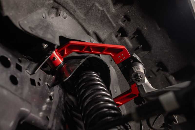 UMI Performance 15-25 Ford F-150 Adjustable Upper A-Arm Kit - Red Control Arms UMI Performance