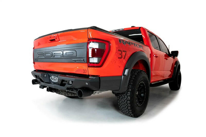 Addictive Desert Designs 2022+ Ford Raptor Stealth Fighter R Bumper w/ 2 Cube Lights - Hammer Black Bumpers - Steel Addictive Desert Designs