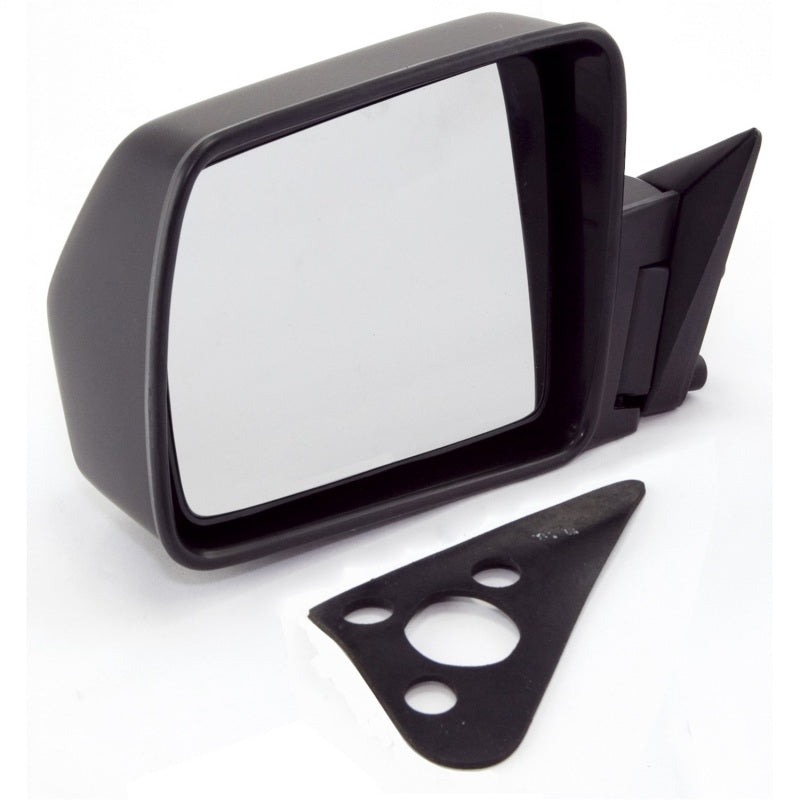 Omix Black Manual Left Side Mirror 84-96 Cherokee (XJ) Exterior Trim OMIX