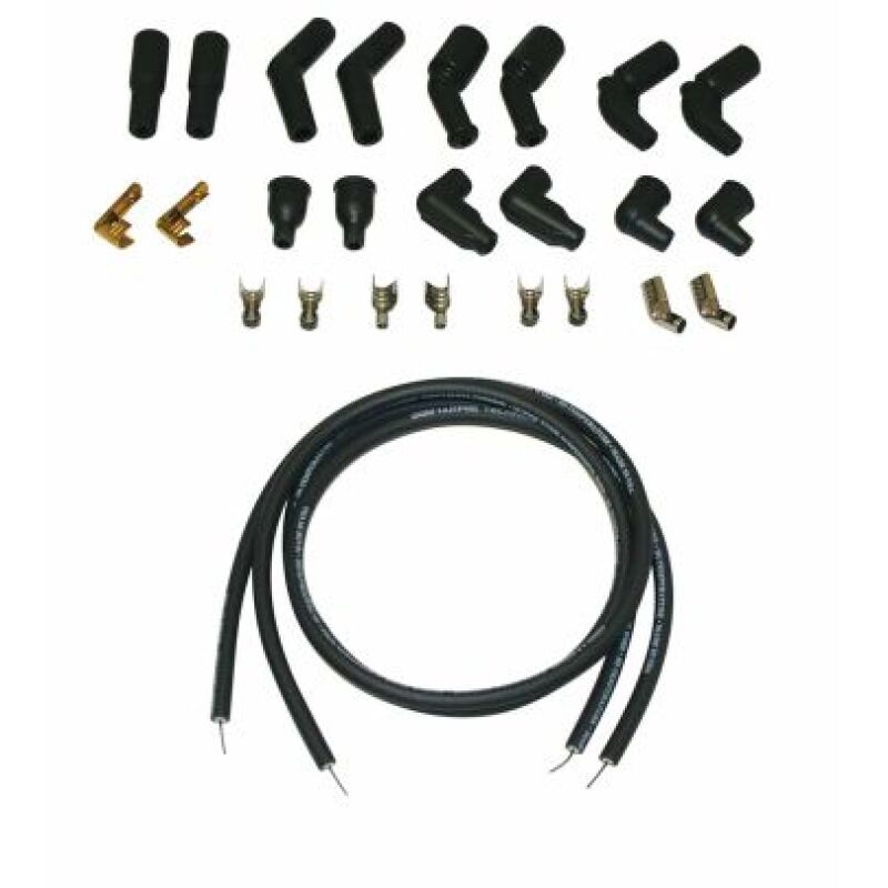 Moroso 78-15 Harley-Davidson Universal Suppression Core Wire Set - Black Spark Plug Wire Sets Moroso