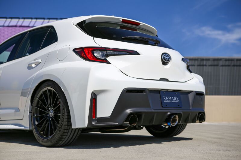 Remark 2023+ Toyota GR Corolla Elite Spec Cat-Back Exhaust w/ Outer Polished & Center Burned TI Tips Catback Remark