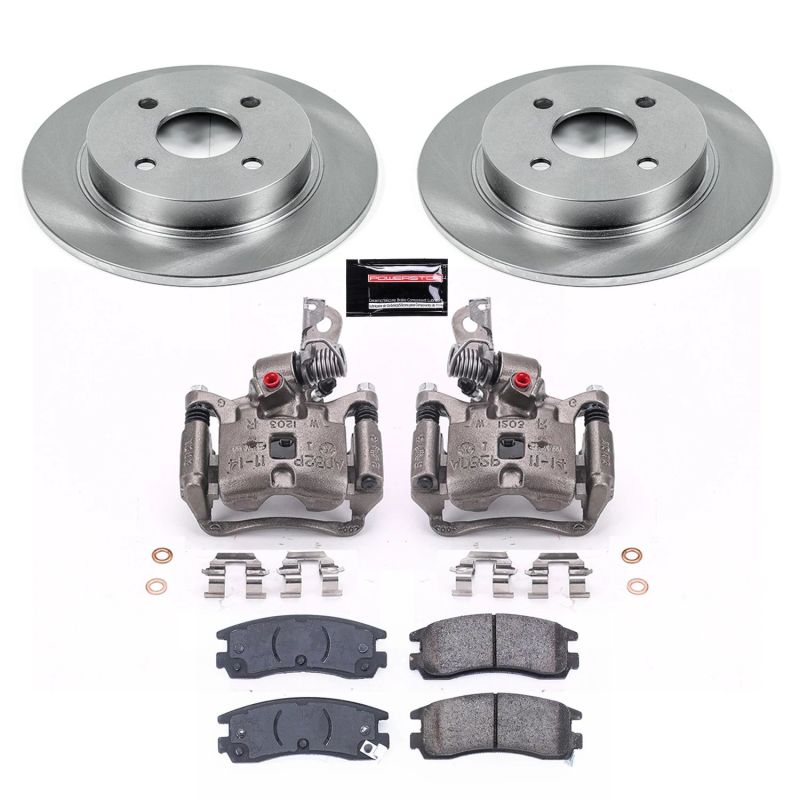 Power Stop 91-92 Saturn SC Rear Autospecialty Brake Kit w/Calipers Brake Kits - OE PowerStop