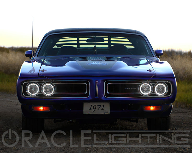 Oracle Pre-Installed Lights 5.75 IN. Sealed Beam - ColorSHIFT Halo Headlights ORACLE Lighting