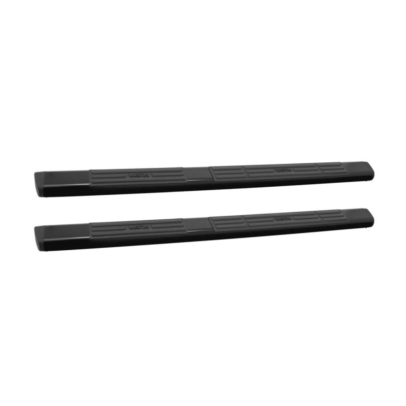 Westin Premier 6 in Oval Side Bar - Mild Steel 85 in - Black Nerf Bars Westin