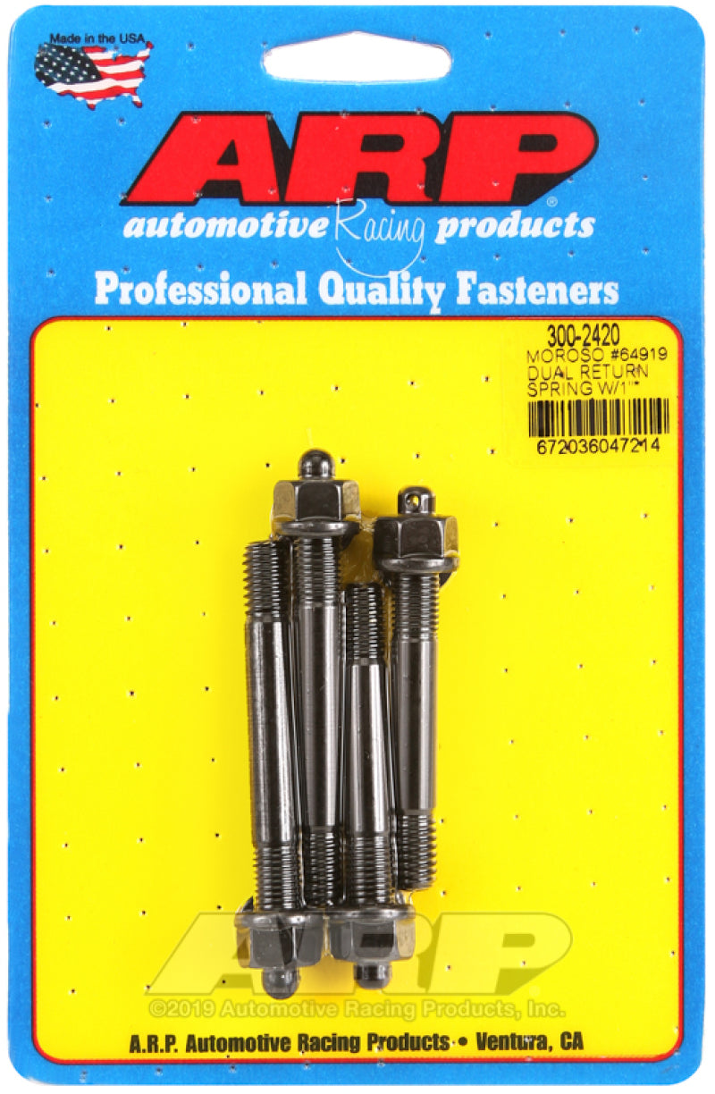 ARP Moroso 64919 Dual Return Spring w/ 1in Spacer Plate Pro Series Carb Stud Kit Hardware - Singles ARP