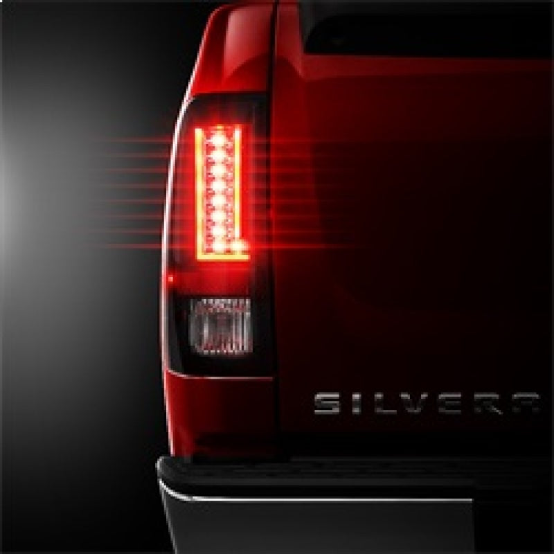 Spyder 07-13 Chevy Silverado (Exc 2010 Model) Version 2 LED Tail Lights ALT-YD-CS07V2-LED-BSM Tail Lights SPYDER