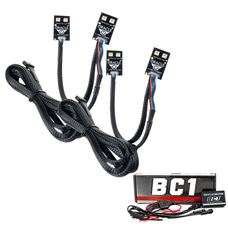Oracle 2021 Ford Bronco Sport RGB+W Headlight DRL + Halo - ColorSHIFT w/ BC1 Controller Headlights ORACLE Lighting