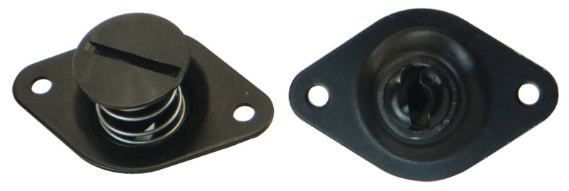 Moroso Quick Fastener - Self Ejecting - 7/16in x .550in - Aluminum - Black - 10 Pack Fittings Moroso