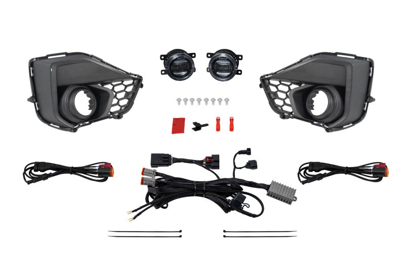 Diode Dynamics 2024 Ford Mustang GT Elite Series Add-On Fog Lamp Kit White Light Bars & Cubes Diode Dynamics