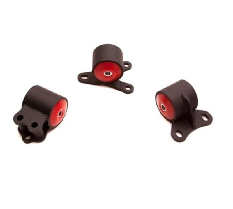 Innovative 94-01 Integra B-Series Black Steel Mounts 85A Bushings (Auto Trans 3 Bolt) Engine Mounts Innovative Mounts