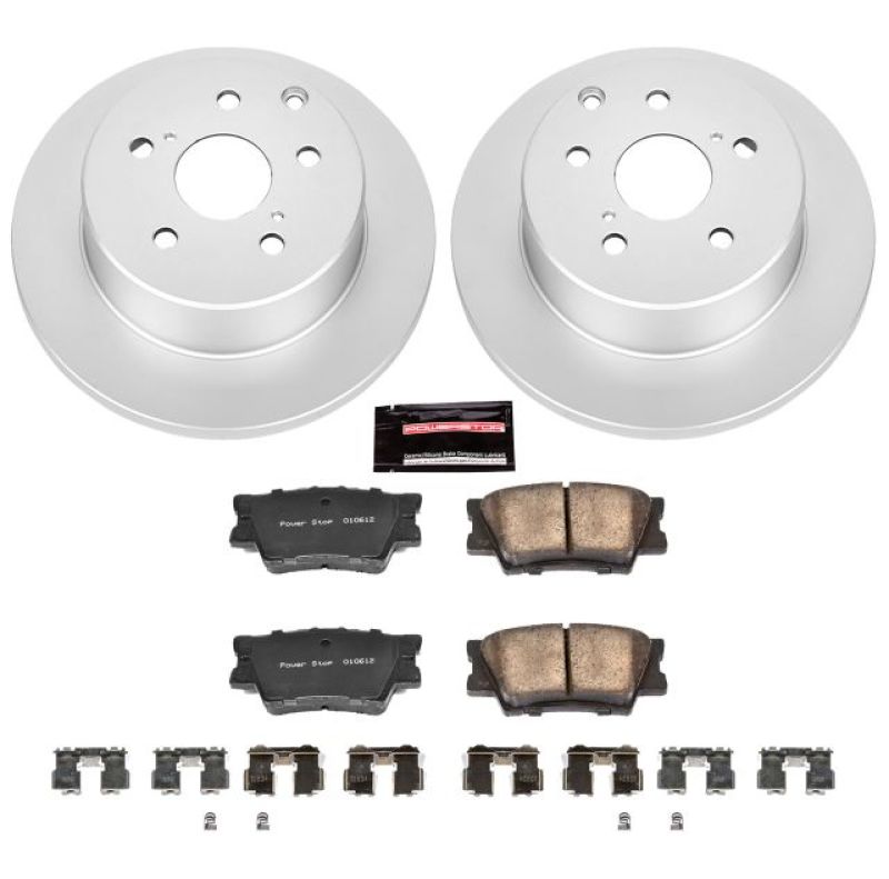 Power Stop 10-12 Lexus HS250h Rear Z17 Evolution Geomet Coated Brake Kit Brake Kits - Performance Blank PowerStop